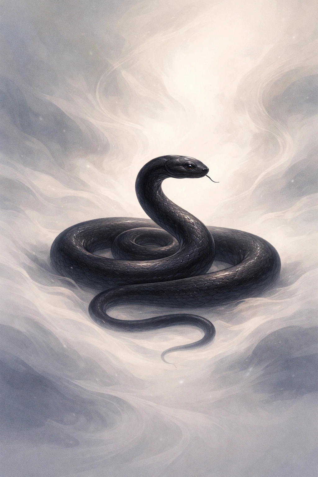 검은 뱀 꿈해몽