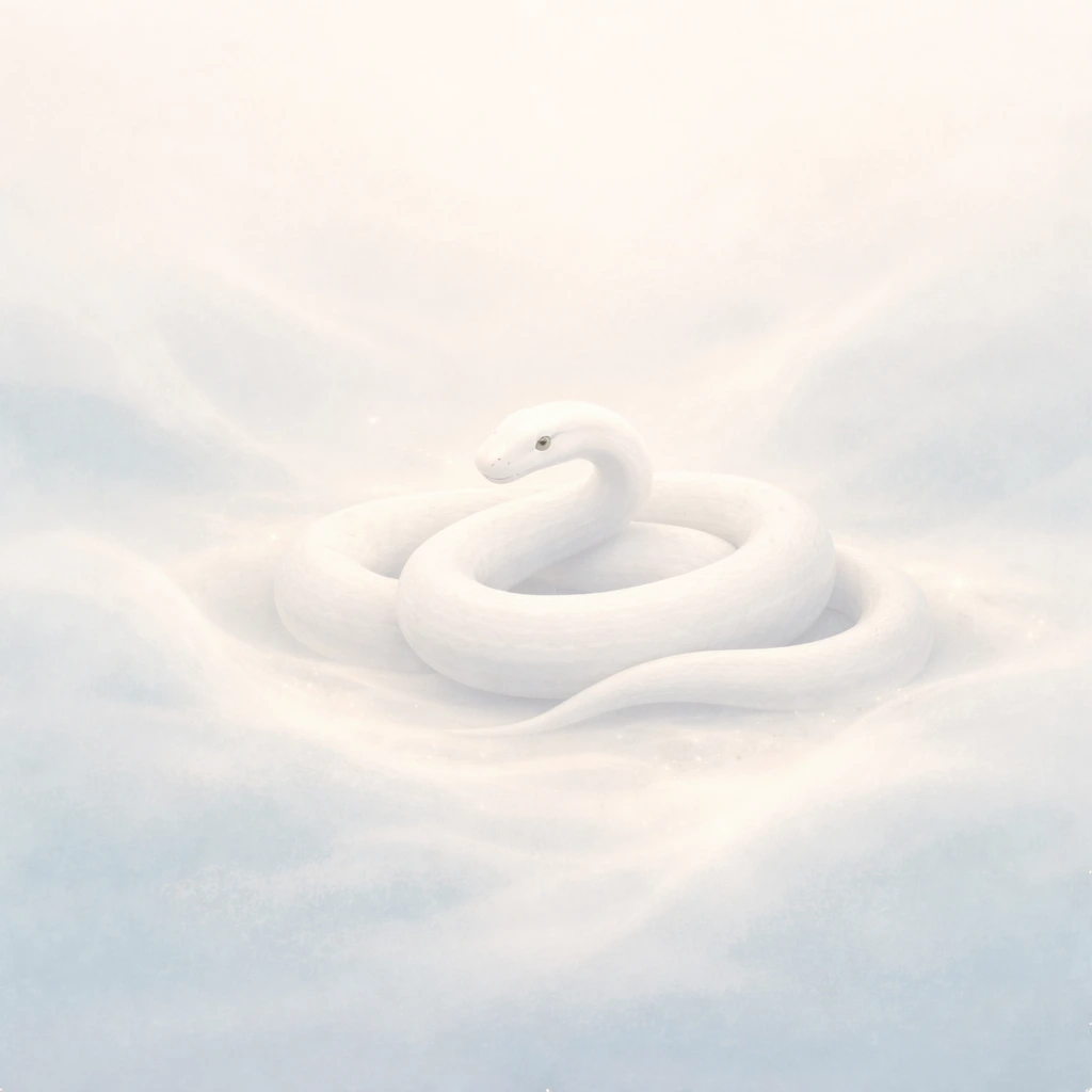 흰 뱀 꿈해몽